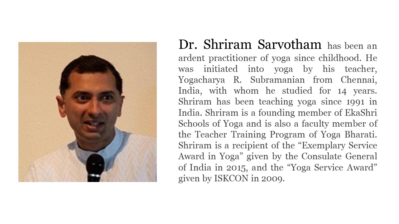 BIO Shriram Sarvaotham